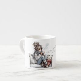 Lugn Coffee Vibes Mugg - slappna av och dra åt sid Espressomugg