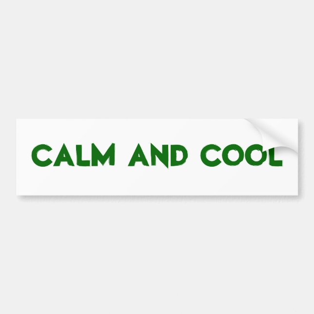 Lugn Cool Citat Bildekal (Framsidan)