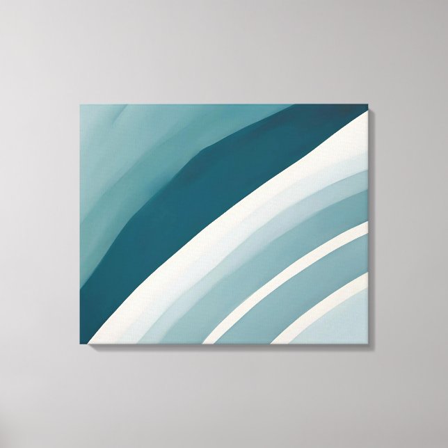 Lugn Curfied Minimalist Arc - Abstrakt Wall Art Canvastryck (Framsida)