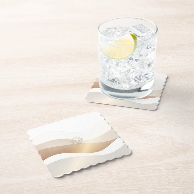 Lugn Desert Vinkarare med Fennec Essence | Minimal Underlägg Papper (Insitu)