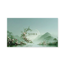 Lugn Dimma Sjö Blekt Rosa Ros Zen Berg