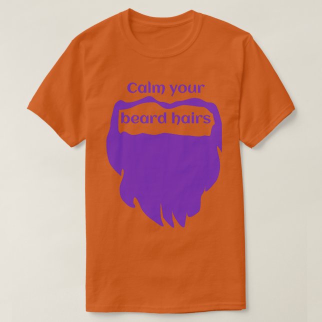 Lugn din björn Lila Classic TShirt T Shirt (Design framsida)
