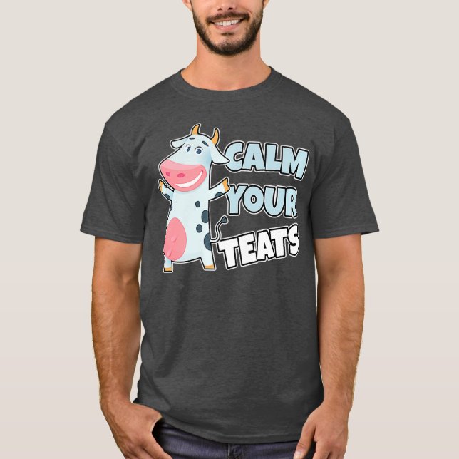LUGN DINA TEAT - FUNNY FARMER Premium T Shirt (Framsida)