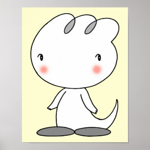 Lugn dinosaur-karaktär. poster