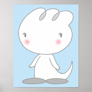 Lugn dinosaur-karaktär. poster