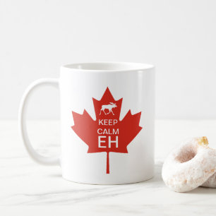 LUGN EH för Kanada dagBEHÅLLA Kaffemugg