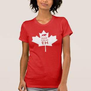 LUGN EH för Kanada dagBEHÅLLA Tee Shirt