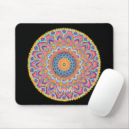 Lugn Fackfärglös Blommigt Mandala Musmatta