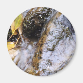 Lugn fjällström med höstlöv magnet