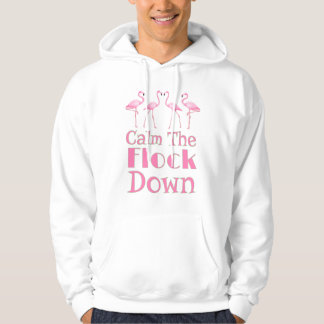 Lugn Flock Down Funny Flamingo Hoodie