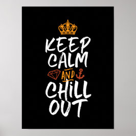 Lugn för  av inspirationsoffert och Slogan-Behålla Poster