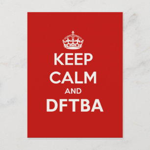 Lugn för Behålla av gerillan och DFTBA Vykort