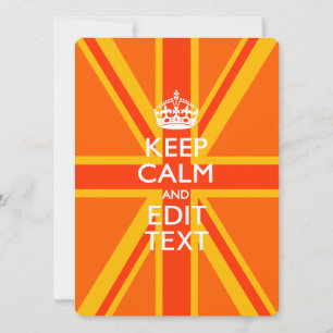 Lugn för Behålla av orange och Er text om ett unio