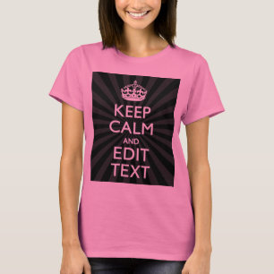 LUGN för BEHÅLLA av personlig och text vid fel T-shirt