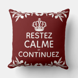 lugn för Behålla av rödvit oliv gren Fransk Kudde