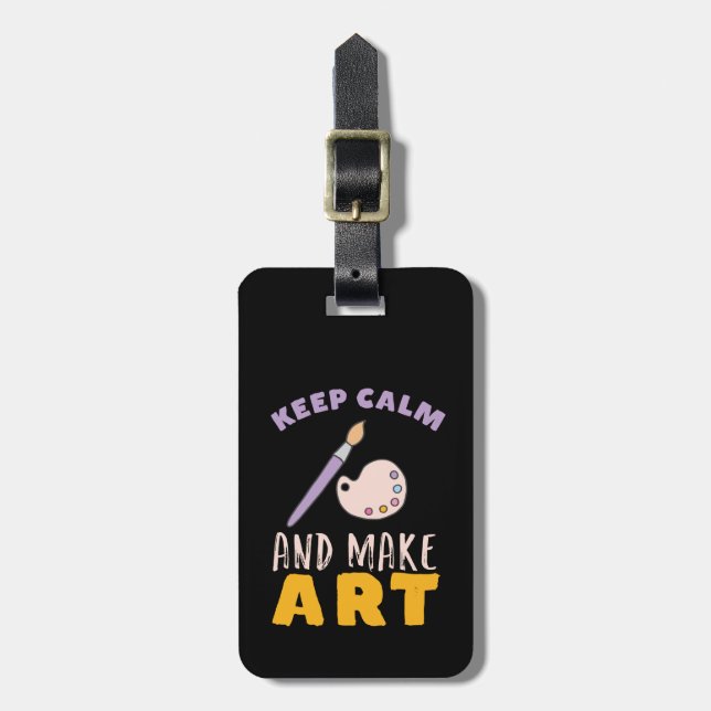 Lugn för behålla och konstnär för färgning av Bild Bagagebricka (Vertikal Framsida)