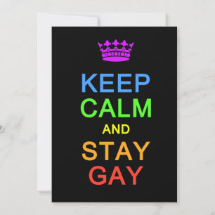 Lugn för behålla och kvarhåll Gay-inbjudan/kort, a Inbjudningar