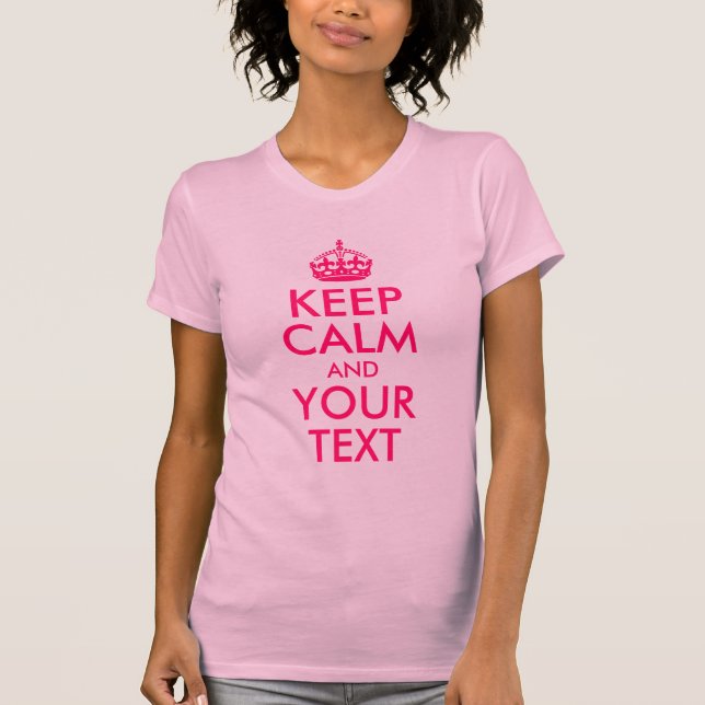 Lugn för Behålla och text Tee (Framsida)