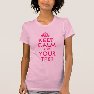 Lugn för Behålla och text Tee Shirt