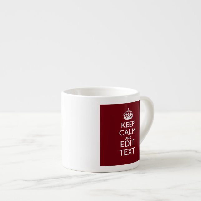 Lugn för cranberry Vin Burgundy Decor-Behålla din  Espressomugg (Framsida höger)
