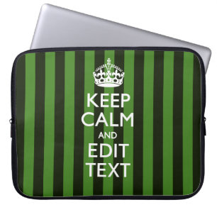 Lugn för grönt Rand Decor Behålla Din text Laptop Sleeve
