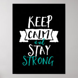 Lugn för inspirationskvoter med Behålla - håll dig Poster