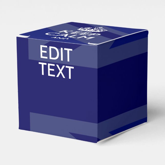 Lugn för Midnight Blue-Behålla och din textunion Presentaskar (Framsidan Sidan)