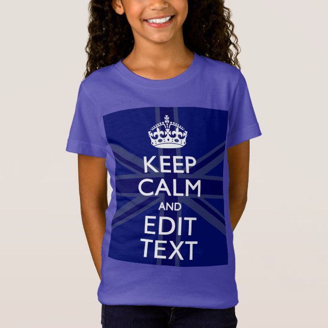 Lugn för Midnight Blue-Behålla och din textunion Tee Shirt (Framsida)