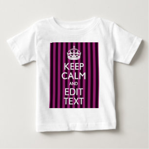 LUGN för personligens BEHÅLLA och Din text om Rosa T Shirt
