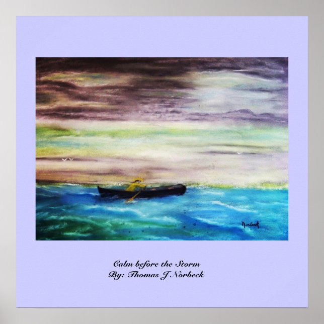 Lugn före stormen av: Thomas J Norbeck Poster (Framsidan)