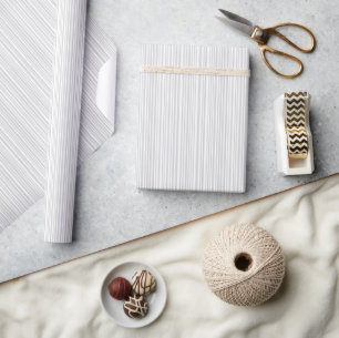 Lugn grå minimalistisk vertikala ränder presentpapper