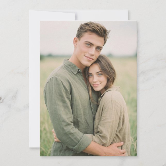 Lugn Grön Natur Foto Inbjudningar (Framsida)