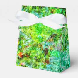 Lugn gul abstrakt Favor Box,Slät texturerad konst Presentaskar