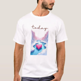 Lugn Horizon Valley Line Art T Shirt