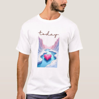 Lugn Horizon Valley Line Art T Shirt