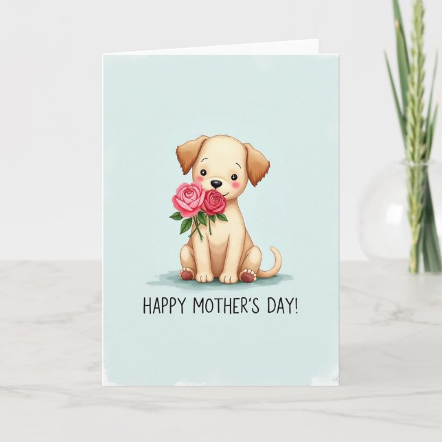 Lugn Hund Blossom Kort (Framsida)