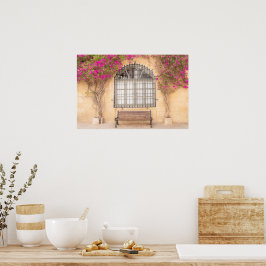 Lugn i blomning – En tyst stund i Rabat Poster