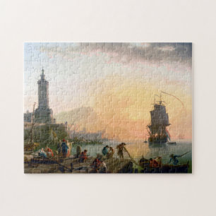 Lugn i Medelhavshamnen Claude-Joseph Vernet Pussel