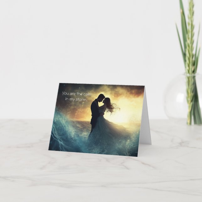 Lugn i mitt stormkort tack kort (Framsida)