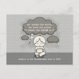 Lugn i stormen vykort