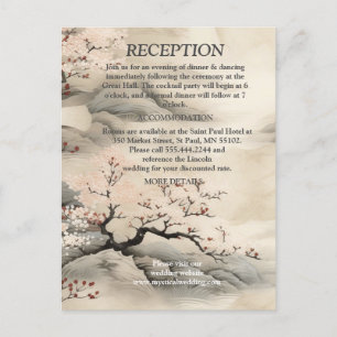 Lugn ikebana Japansk tema Meddelande Vykort