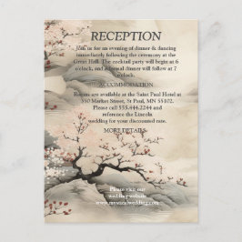 Lugn ikebana Japansk tema Meddelande Vykort