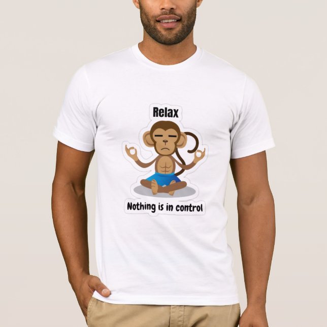 Lugn Ingenting Står Under Kontroll – Roligt Att Me T Shirt (Framsida)