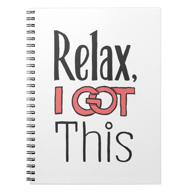 Lugn, jag fixar det här anteckningsbok (Framsidan)