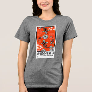 Lugn Japansk Koi Karp Konst T Shirt