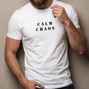 Lugn Kaos - Minimalistisk Paradox Tröja Vit