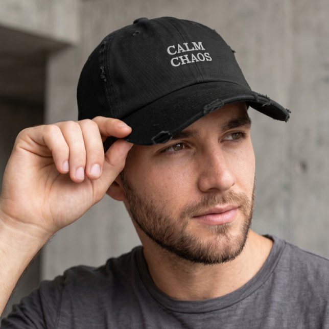 Lugn Kaos - Paradox Basebollmössa Broderad Keps (Skapare uppladdad)