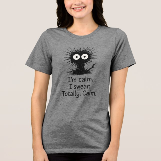 Lugn Kaos - Sarcasisk Ångest Monster T-shirt (Framsida)