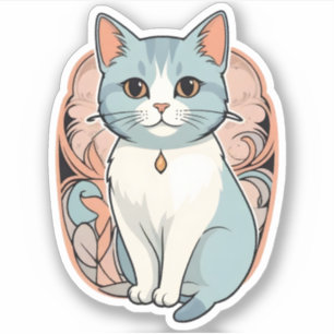 Lugn kattcharm klistermärken