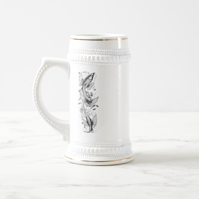 Lugn Koi-damm - 22 oz Stein-design Sejdel (Vänster)